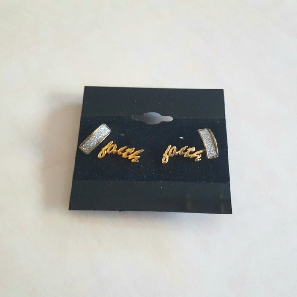 Gold-Plated Sterling Silver Earring Set